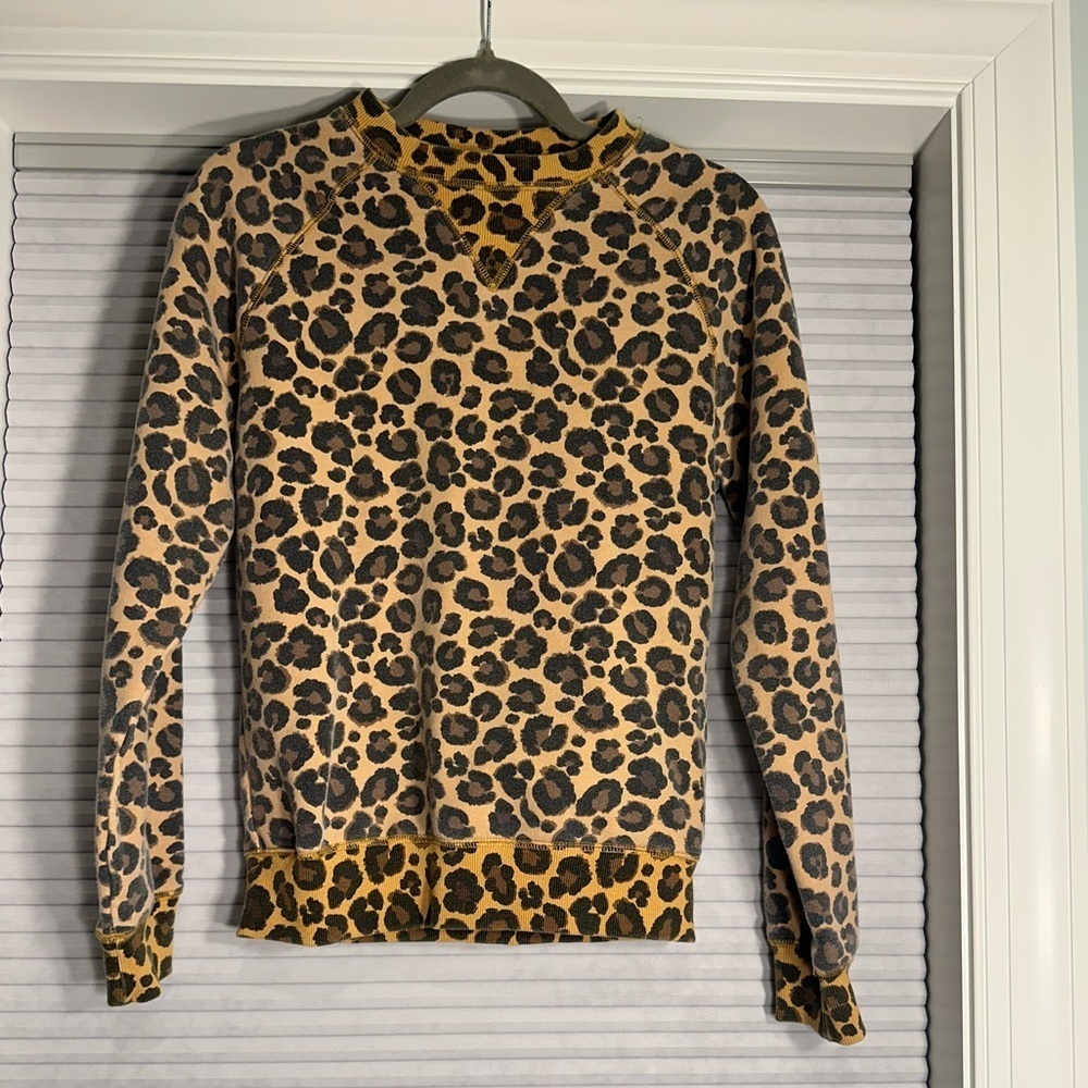 Adam Selman Sport cheetah print sweatshirt